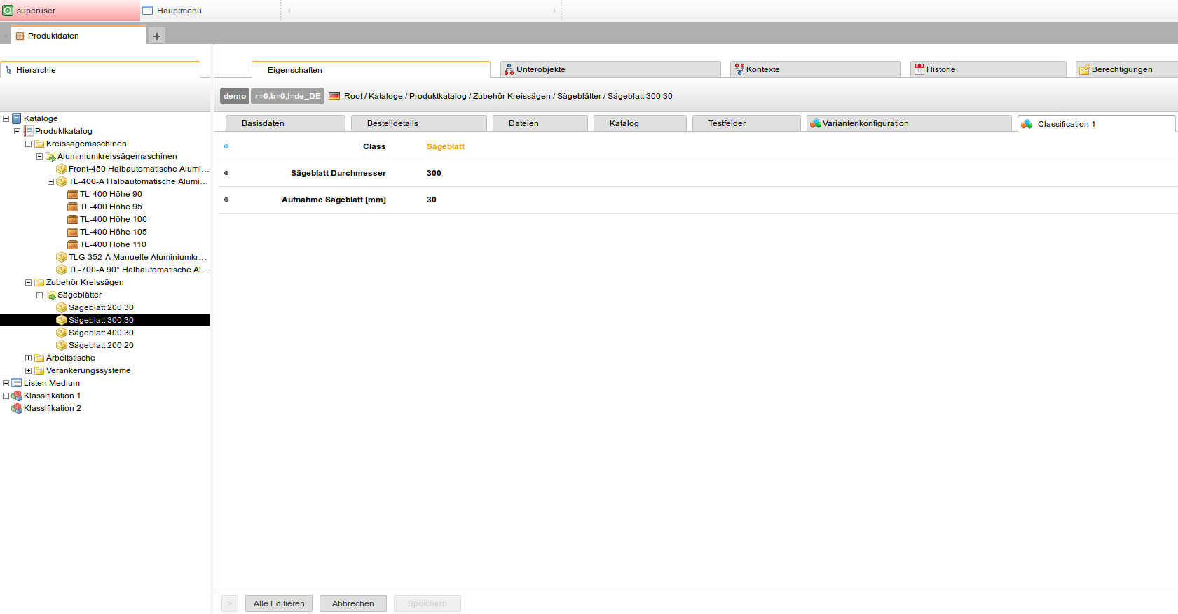 Das passende Produkt, das &uuml;ber die Regel gefunden wird.