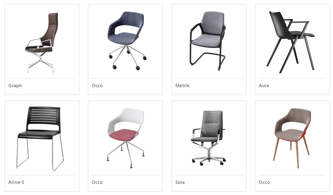 Wilkhahns konfigurerbare Konferenzst&uuml;hle